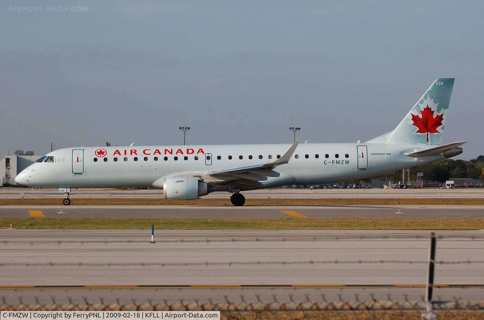 C-FMZW, 2007 Embraer 190AR (ERJ-190-100IGW) C/N 19000124, Canadian ERJ190