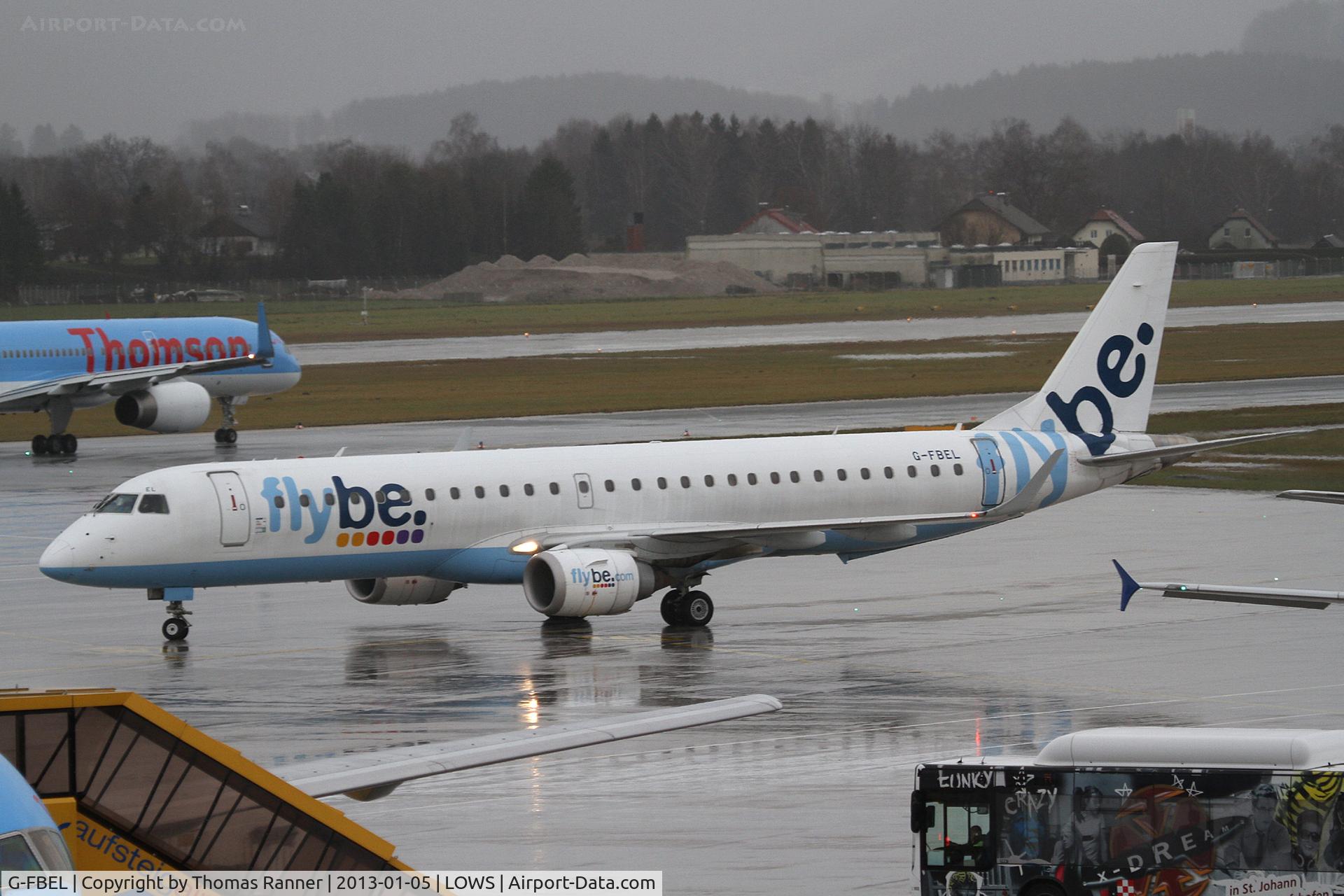 G-FBEL, 2008 Embraer 195LR (ERJ-190-200LR) C/N 19000184, FlyBe Embraer 190