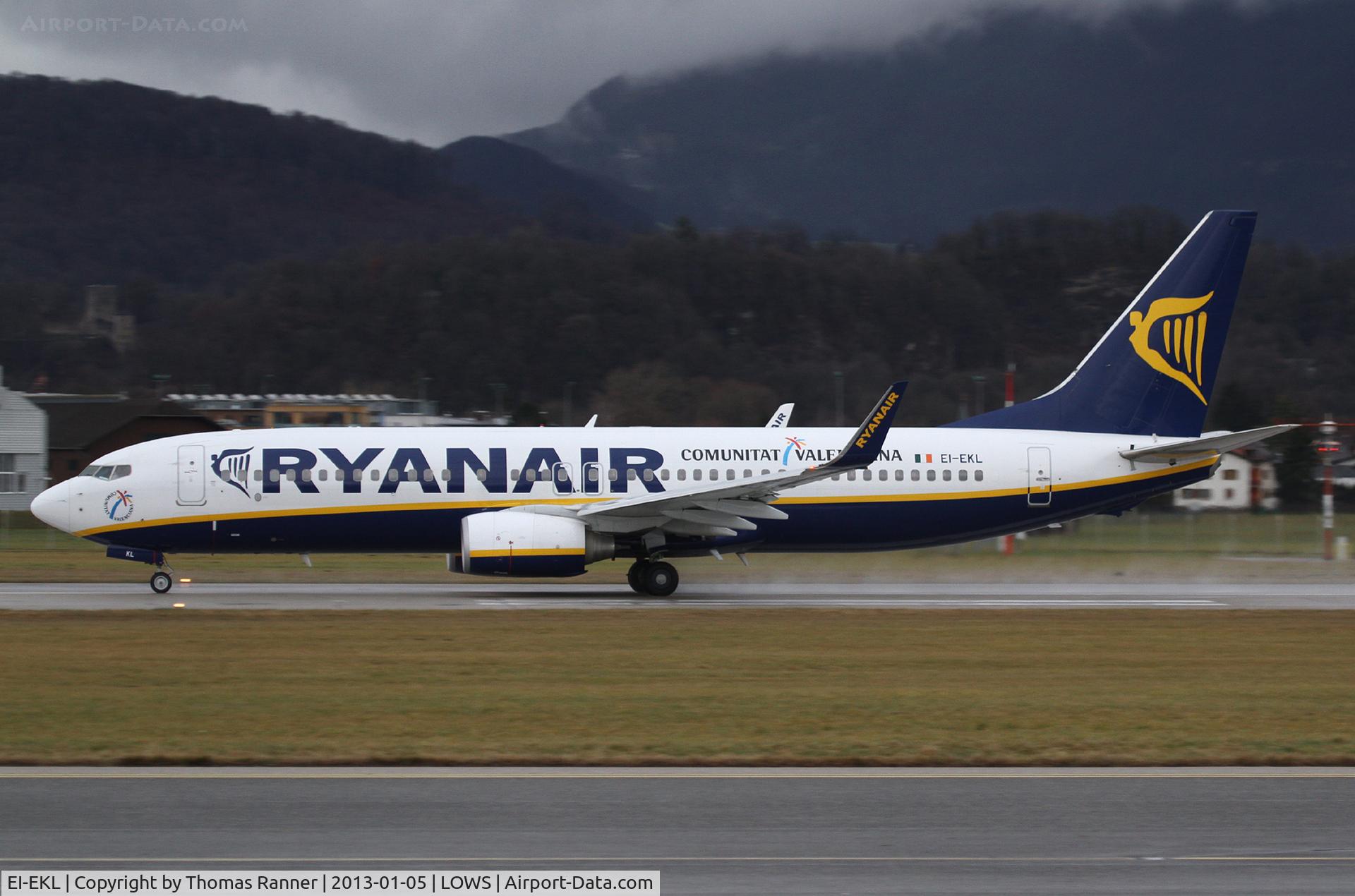 EI-EKL, 2010 Boeing 737-8AS C/N 38498, Ryanair Boeing 737