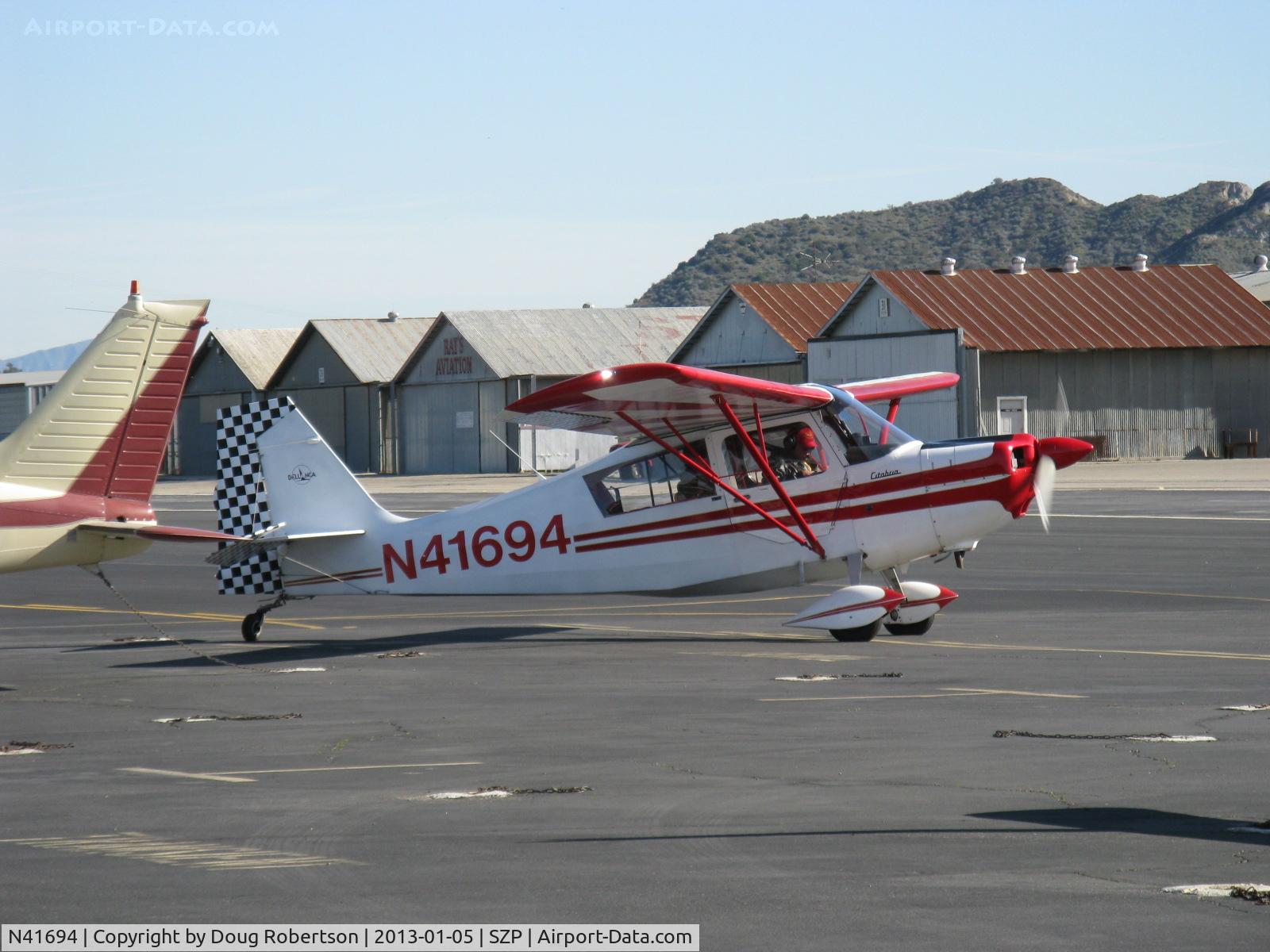 N41694, 1973 Bellanca 7KCAB Citabria C/N 400-73, 1973 Bellanca 7KCAB CITABRIA, Lycoming IO-320-E2A 150 Hp, engine warmup