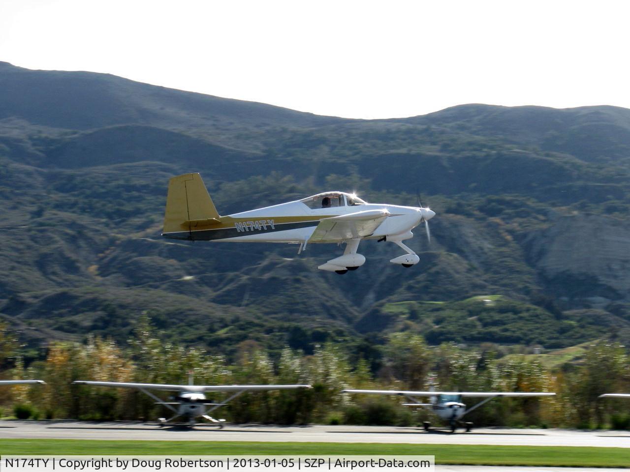 N174TY, 2004 Vans RV-7A C/N 70331, 2004 Yaberg VAN's RV-7A, takeoff climb Rwy 22