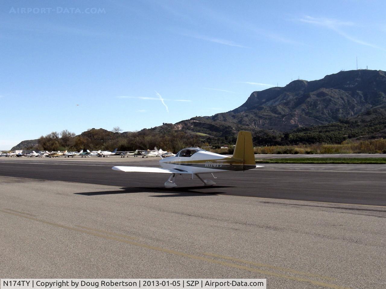 N174TY, 2004 Vans RV-7A C/N 70331, 2004 Yaberg VAN's RV-7A, taxi back for runway change