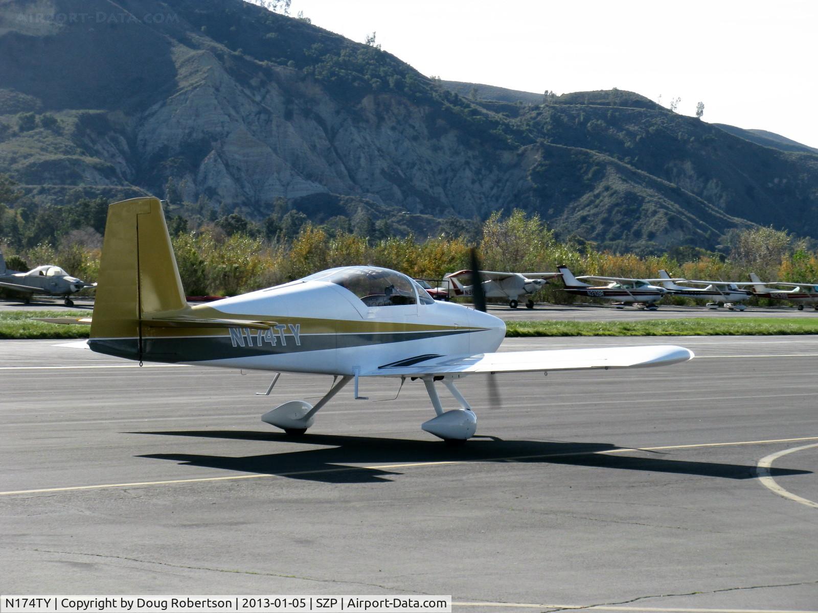 N174TY, 2004 Vans RV-7A C/N 70331, 2004 Yaberg VAN's RV-7A, taxi back after landing Rwy 04