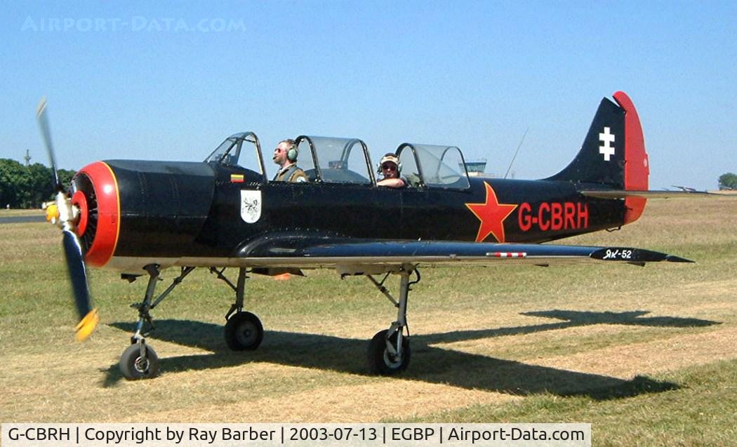 G-CBRH, 1984 Yakovlev Yak-52 C/N 844815, Yakovlev Yak-52 [844815] Kemble~UK 13/07/2003