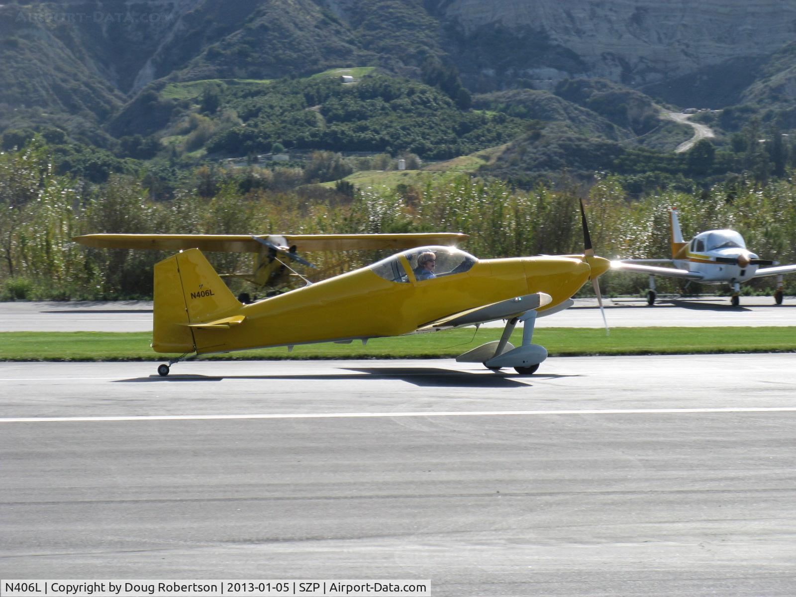 N406L, 2008 Vans RV-6 C/N 936, Provo PROVO 6, Lycoming O-320 160 Hp, landing roll Rwy 22
