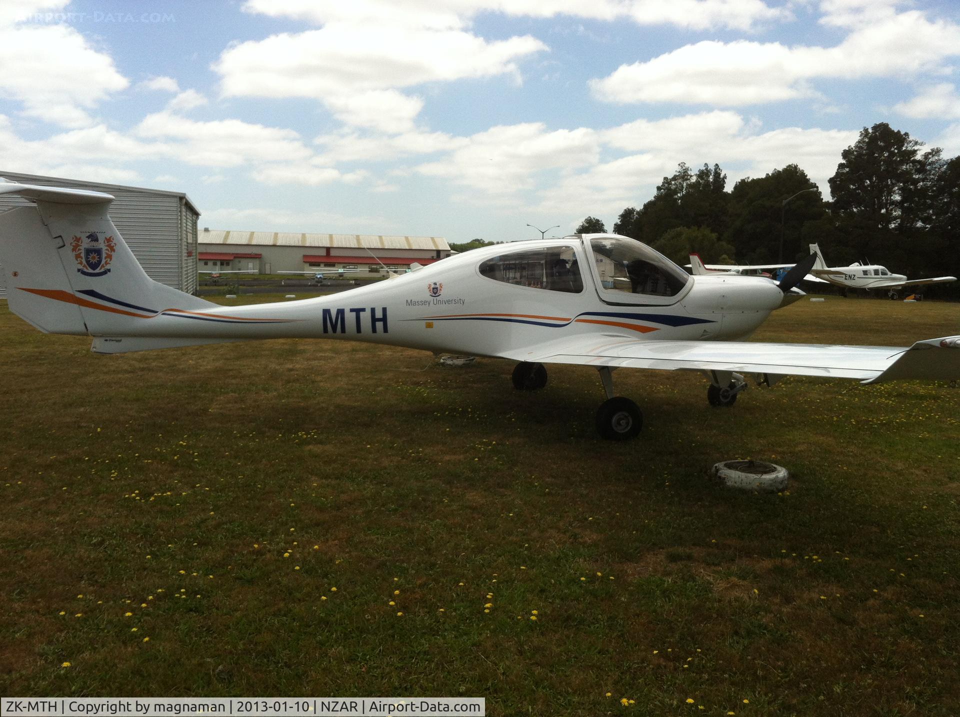 ZK-MTH, Diamond DA-40 Diamond Star C/N 40.1012, Parked up at Aero Club for lunch.