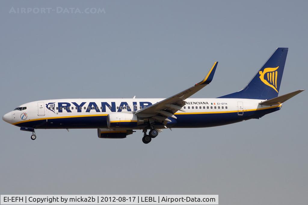EI-EFH, 2009 Boeing 737-8AS C/N 35012, Landing