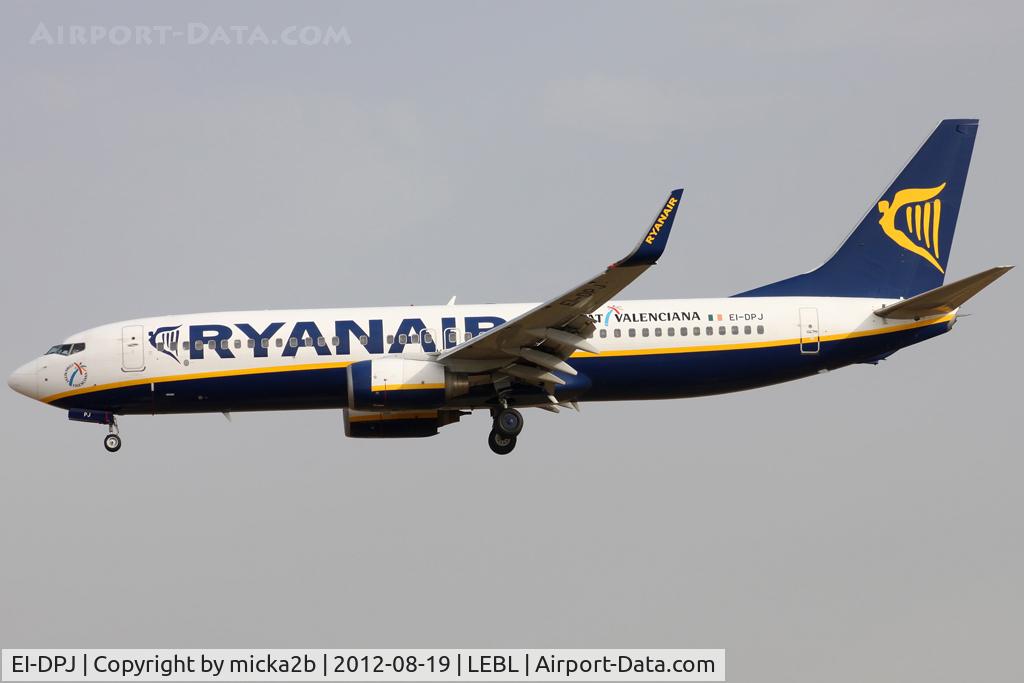 EI-DPJ, 2007 Boeing 737-8AS C/N 33609, Landing