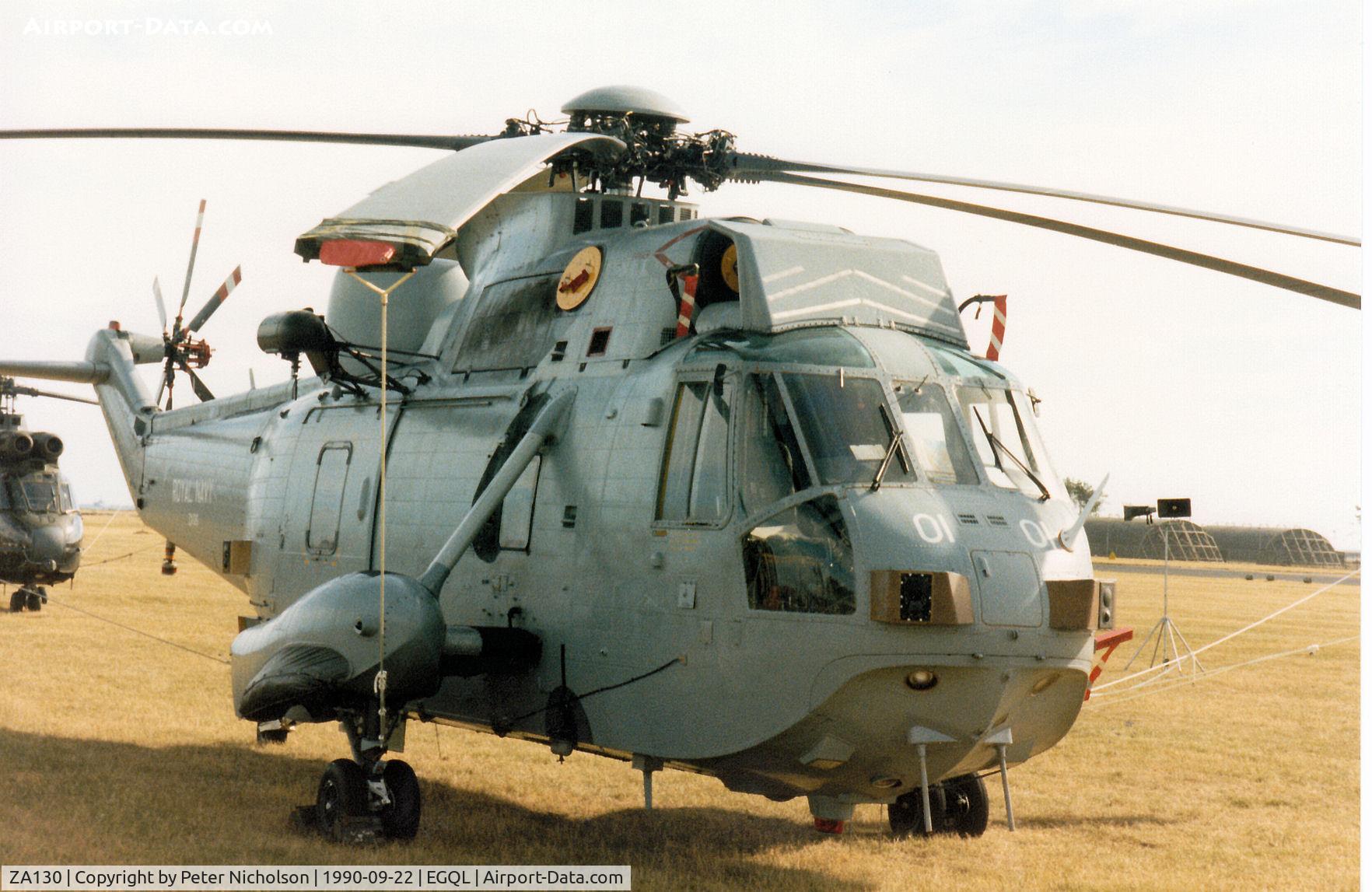ZA130, 1981 Westland Sea King HU.5 C/N WA891, Sea King HAS.5 of 819 Squadron on display at the 1990 RAF Leuchars Airshow.