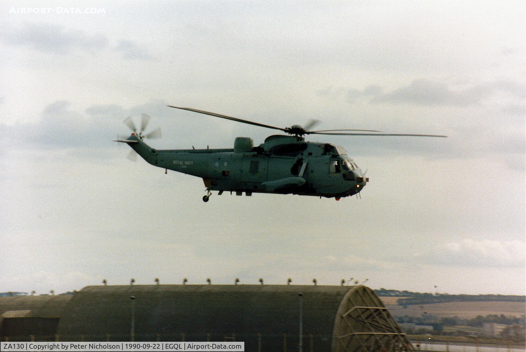 ZA130, 1981 Westland Sea King HU.5 C/N WA891, Sea King HAS.5 of 819 Squadron at Prestwick in action at the 1990 RAF Leuchars Airshow.