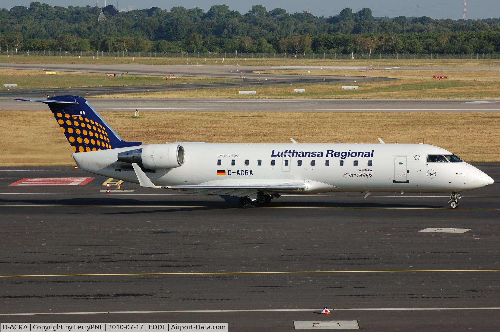 D-ACRA, Canadair CRJ-200ER (CL-600-2B19) C/N 7567, CL200's operate no more for LH