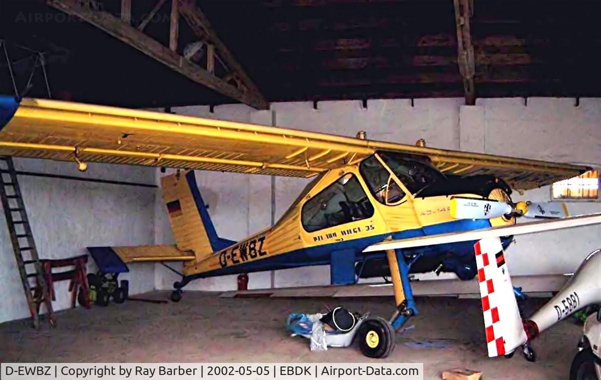 D-EWBZ, 1980 PZL-Okecie PZL-104 Wilga 35A C/N 140537, PZL-Okecie 104 Wilga 35A [140537] Kyritz~D 05/05/2002. Tucked away in the back of a dark hangar.