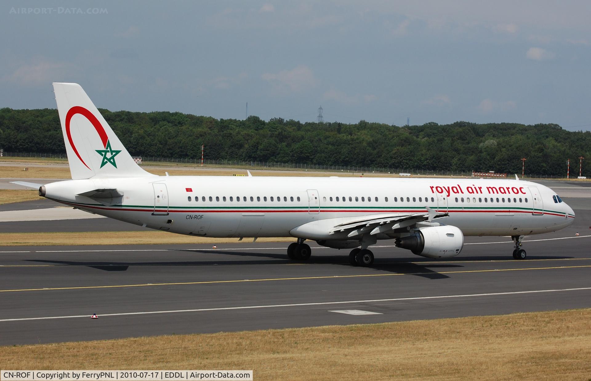 CN-ROF, 2006 Airbus A321-211 C/N 2726, RAM A321 in DUS. This frame moved to S7 in 2013.