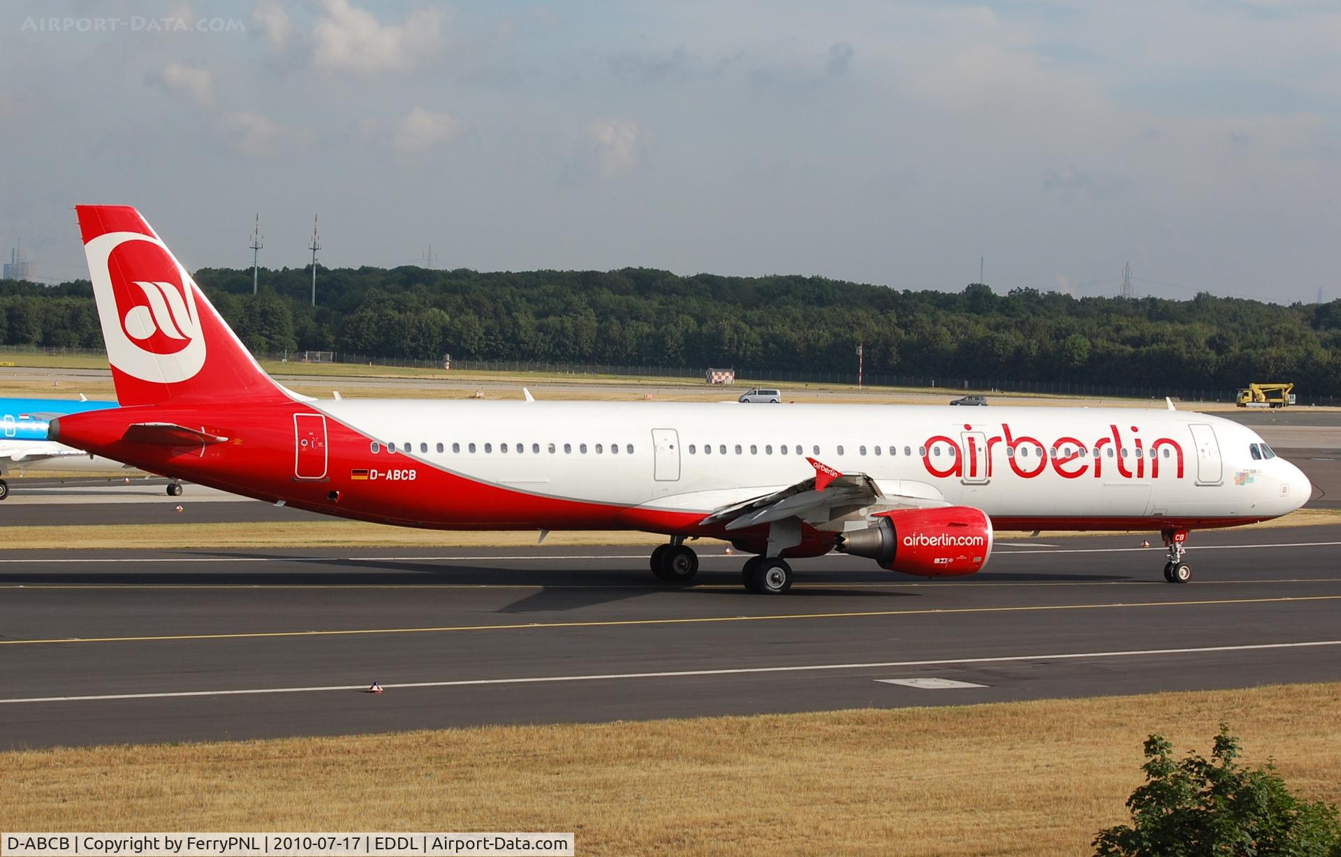 D-ABCB, 2008 Airbus A321-211 C/N 3749, Air Berlin A321