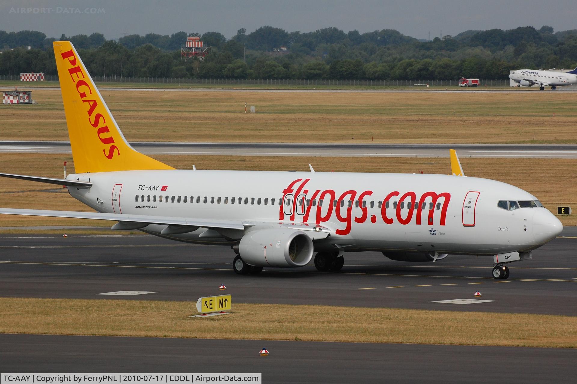 TC-AAY, 2010 Boeing 737-82R C/N 40874, Pegasus to depart