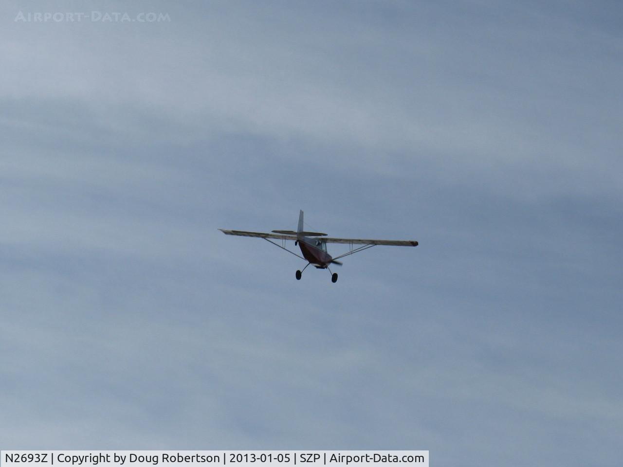 N2693Z, 1978 Bellanca 8GCBC C/N 268-78, 1978 Bellanca 8GCBC SCOUT, Lycoming O&VO-360 180 Hp, recovered and newly re-finished, takeoff climb Rwy 22 test flight
