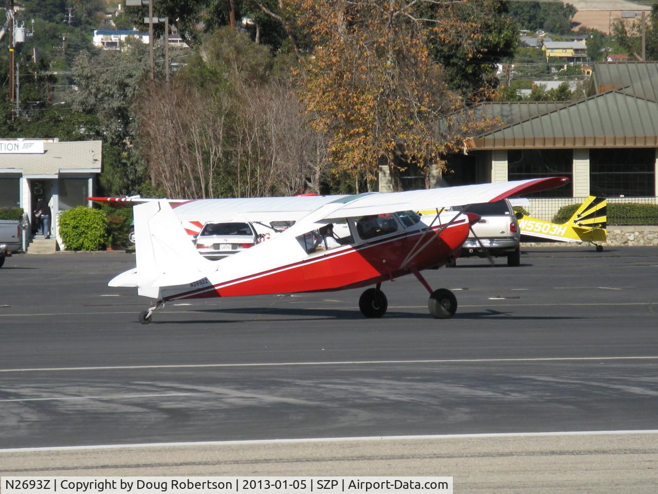 N2693Z, 1978 Bellanca 8GCBC C/N 268-78, 1978 Bellanca 8GCBC SCOUT, Lycoming O&VO-360 180 Hp, recovered and newly re-finished, taxi to Rwy 22