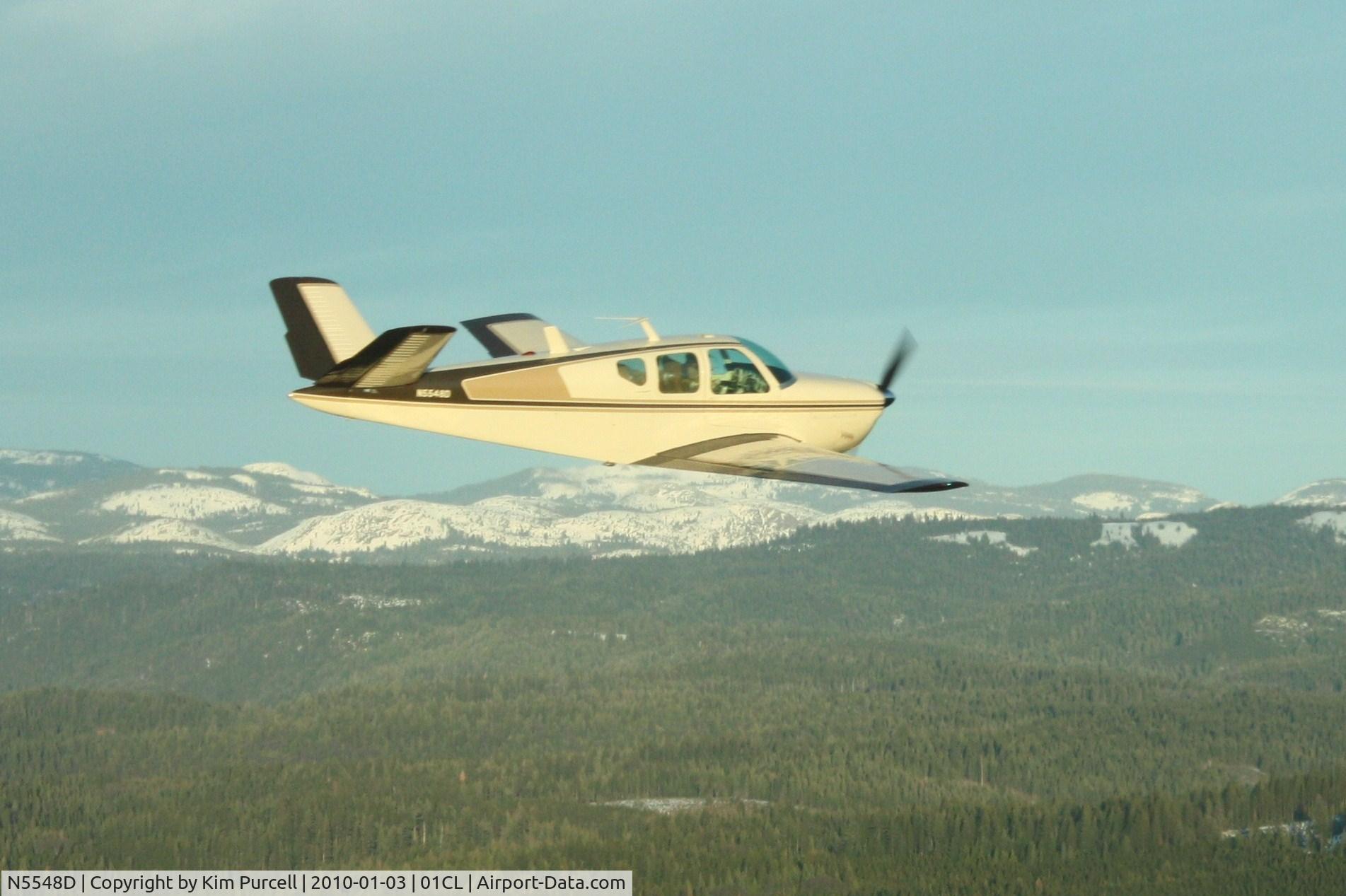 N5548D, 1957 Beech H35 Bonanza C/N D-5111, 5548D just east of 01cl