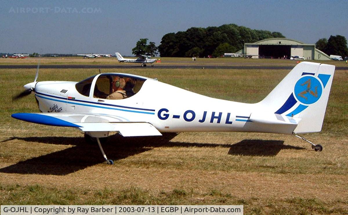 G-OJHL, 1999 Europa Monowheel C/N PFA 247-13039, Europa Avn Europa [PFA 247-13039] Kemble~G 13/07/2003. Named *Lady Lace*