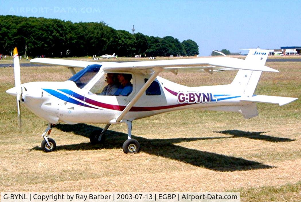 G-BYNL, 1999 Jabiru SK C/N PFA 274-13328, Jabiru SK [PFA 274-13328] Kemble~G 13/07/2003. Crashed at Slinfold UK in 2005 and cancelled.