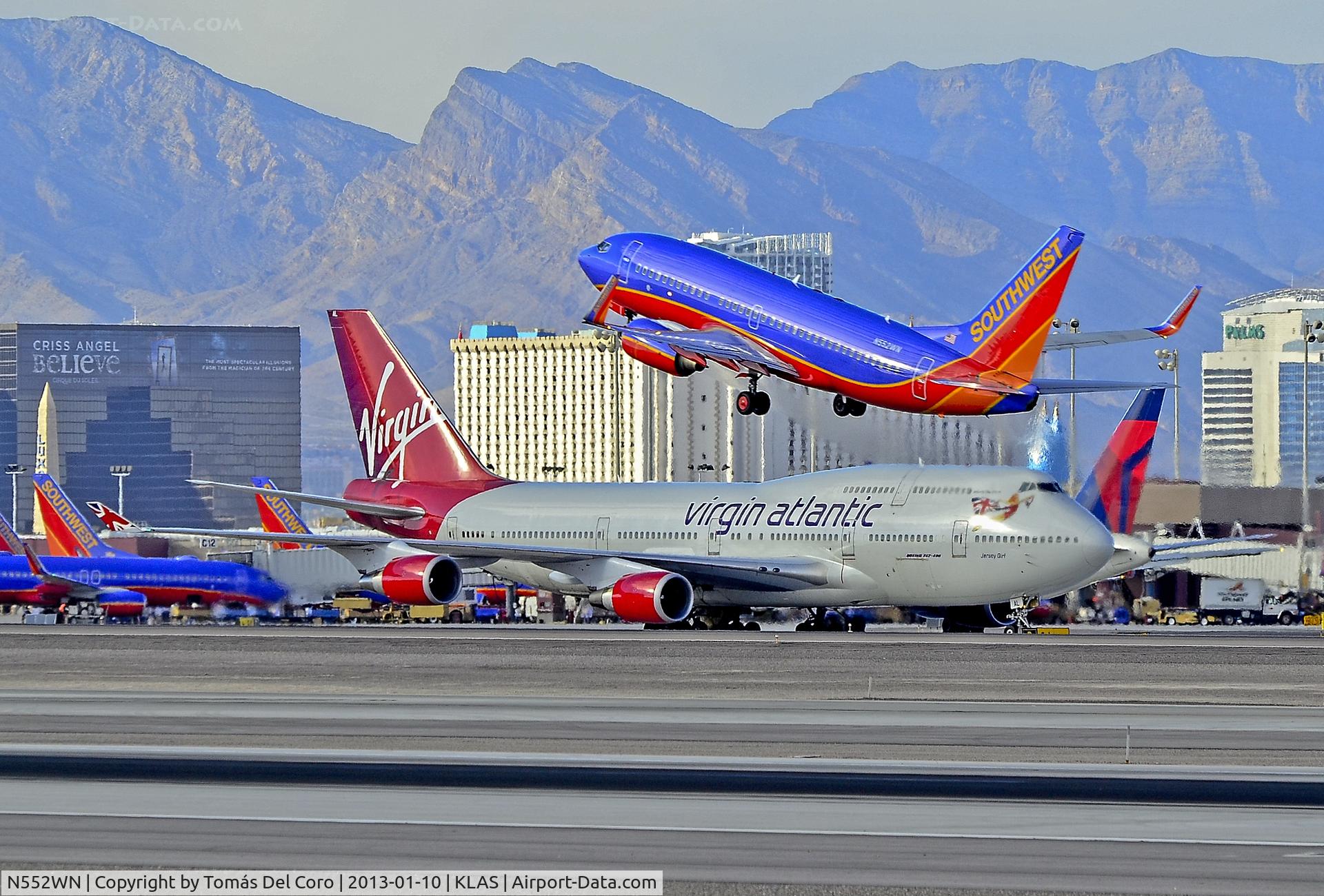 N552WN, 2001 Boeing 737-7BX C/N 30744, N552WN Southwest Airlines Boeing 737-7BX - cn 30744 / ln 989

Virgin Atlantic Airways Boeing 747-443 G-VGAL (cn 32337/1272) 