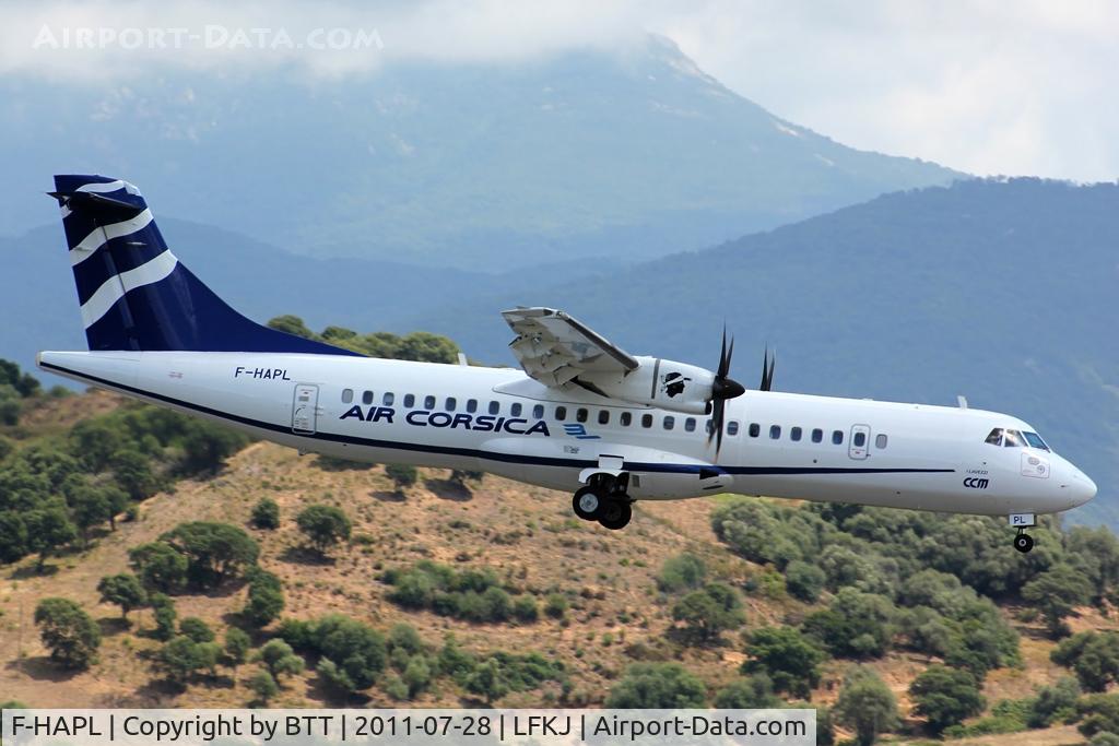 F-HAPL, 2000 ATR 72-212A C/N 654, Approaching for a landing on runway 20