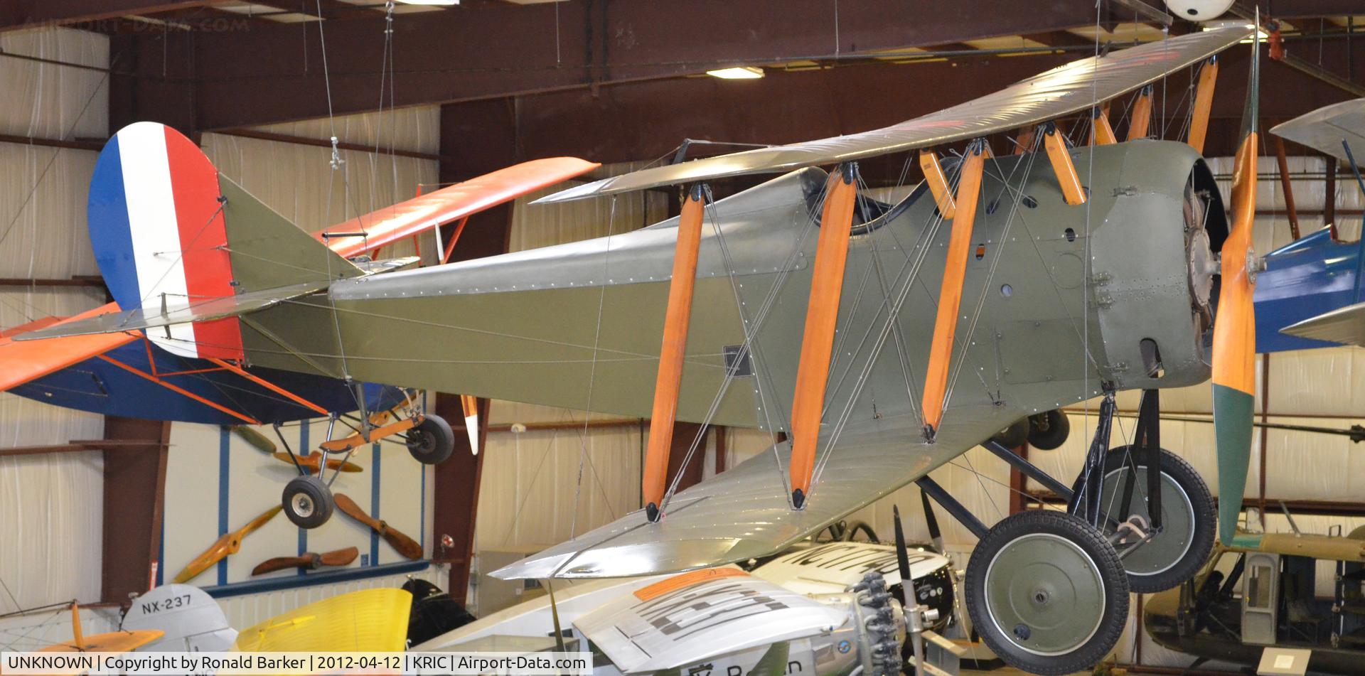 UNKNOWN, Miscellaneous Various C/N unknown, Standard E-1   VA Aviation Museum