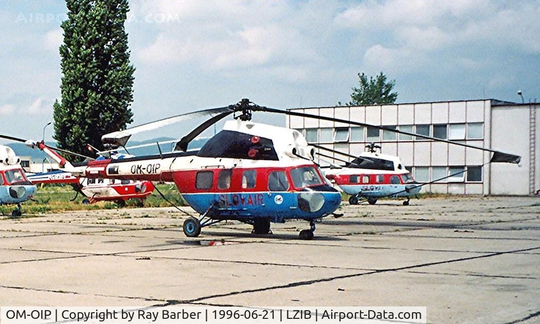 OM-OIP, 1984 Mil Mi-2 Hoplite C/N 528524014, Mil Mi-2 Hoplite [528524014] (Slov-Air) Bratislava-M R Stefanik~OM 21/06/1996