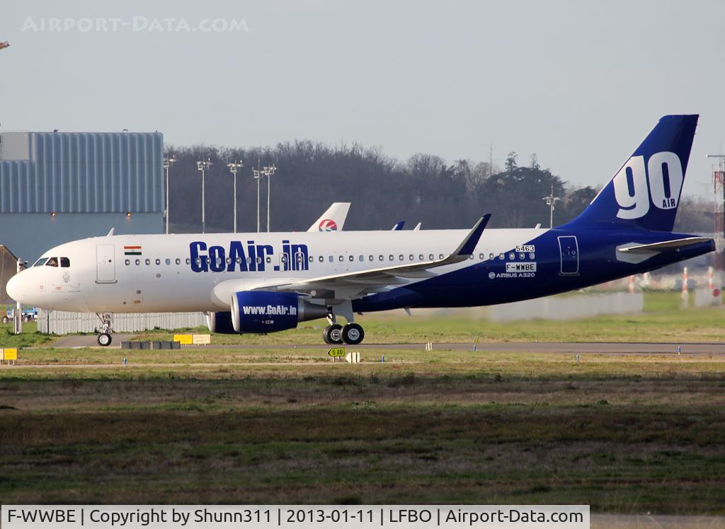 F-WWBE, 2012 Airbus A320-214 C/N 5463, C/n 5463 - To be VT-GOL - First GoAir with sharklets