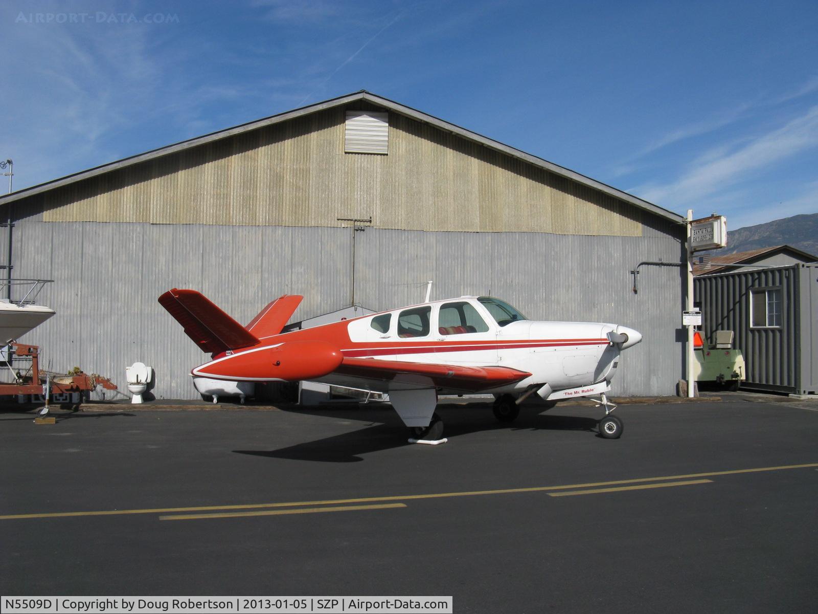 N5509D, 1957 Beech H35 Bonanza C/N D-5055, 1957 Beech H35 BONANZA, Continental O-470-G 240 Hp