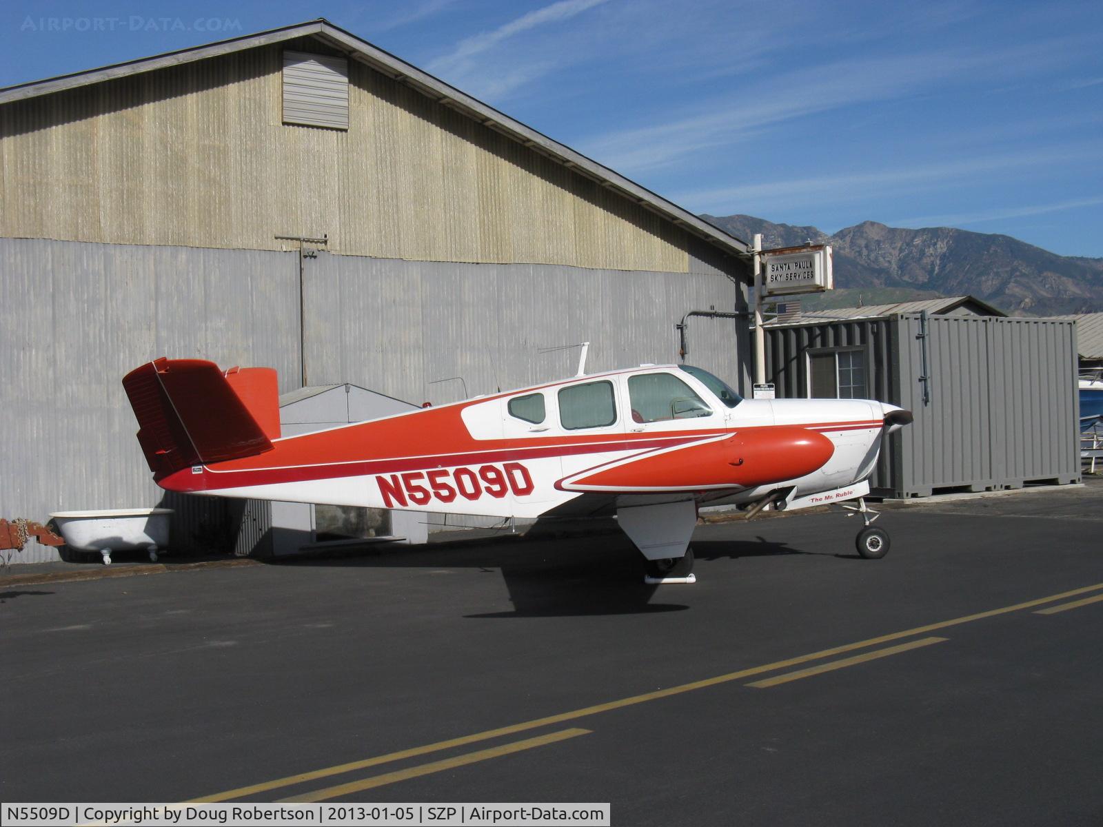 N5509D, 1957 Beech H35 Bonanza C/N D-5055, 1957 Beech H35 BONANZA, Continental O-470-G 240 Hp