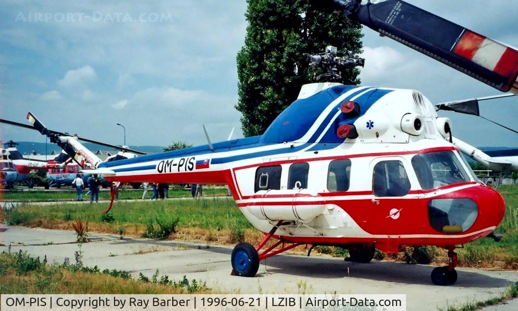 OM-PIS, 1983 Mil (PZL-Swidnik) Mi-2 C/N 529312065, Mil Mi-2 Hoplite [529312065] Bratislava-M R Stefanik~OM 21/06/1996