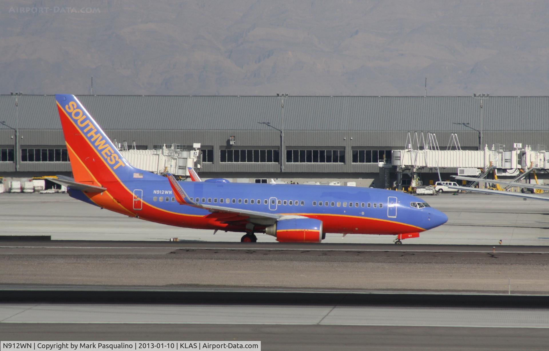 N912WN, 2008 Boeing 737-7H4 C/N 36621, Boeing 737-700