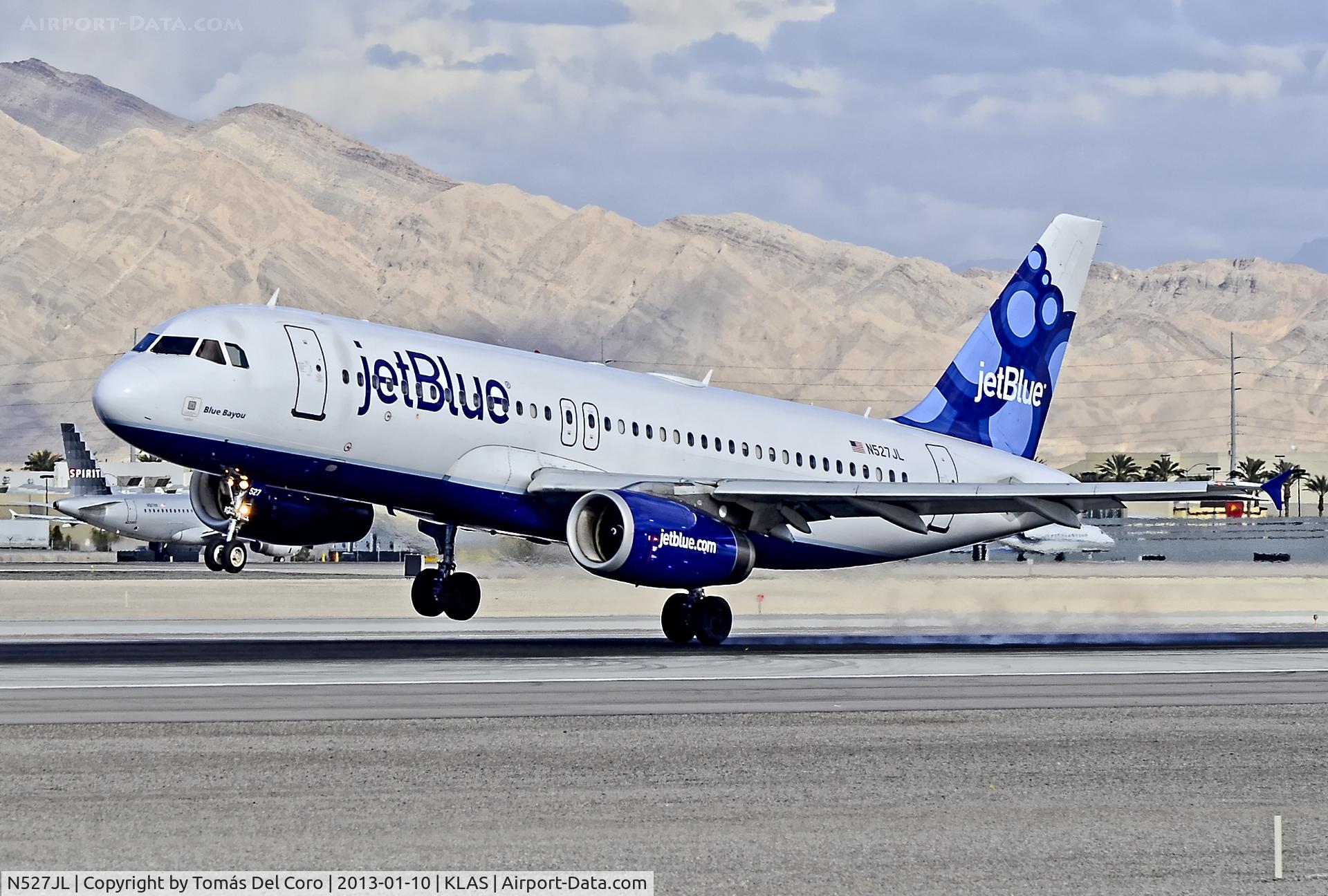 N527JL, 2001 Airbus A320-232 C/N 1557, N527JL JetBlue Airways 2001 Airbus A320-232 C/N 1557

- Las Vegas - McCarran International (LAS / KLAS)
USA - Nevada, January 10, 2013
Photo: Tomás Del Coro