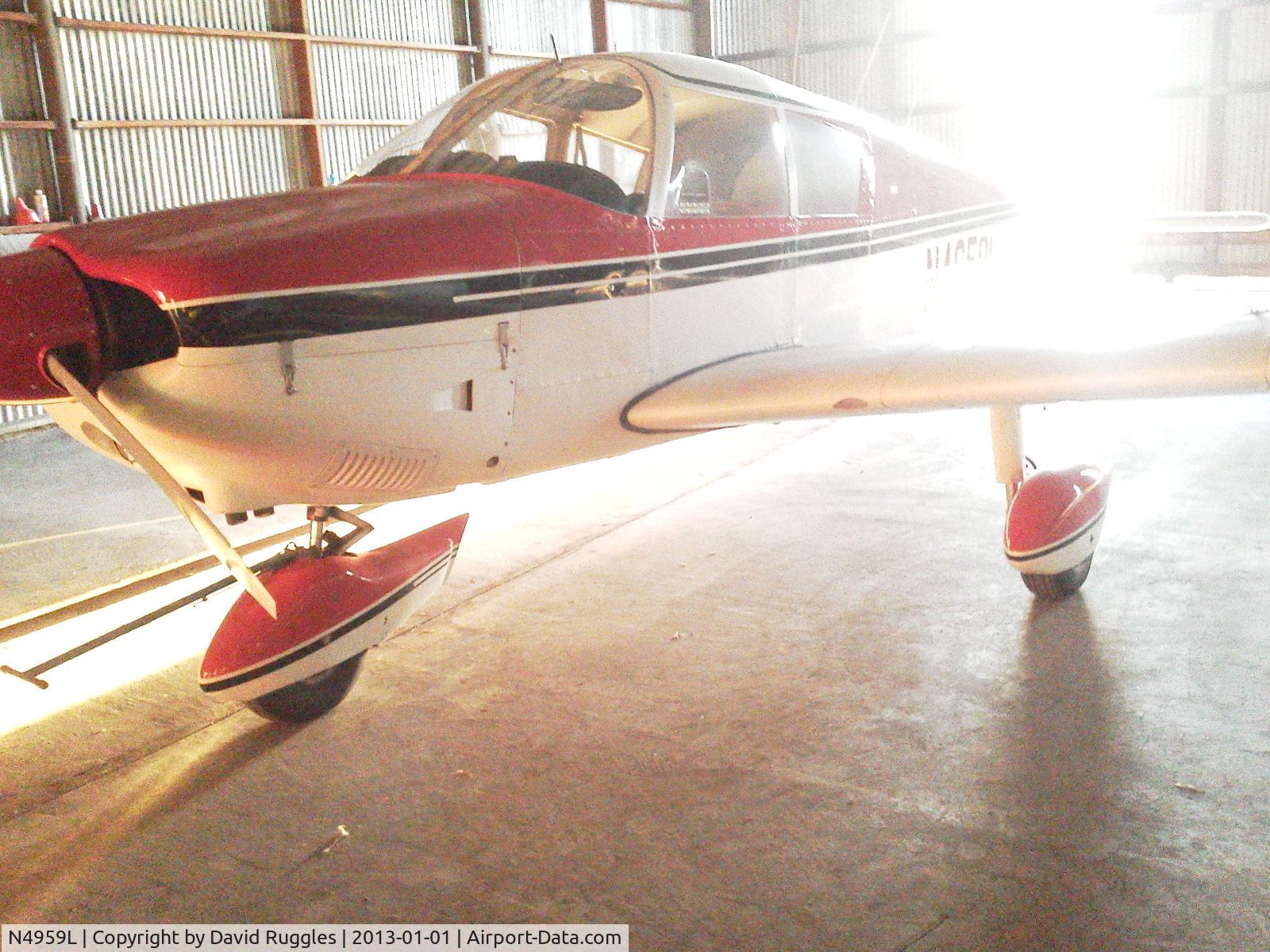 N4959L, 1967 Piper PA-28-180 Cherokee C/N 28-4330, Sitting in a hanger in Newcastle WY