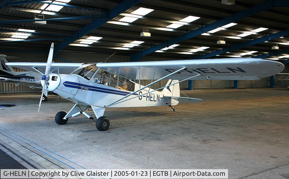 G-HELN, 1958 Piper L-21B Super Cub (PA-18-135) C/N 18-3400, Ex: 52-2392 > MM52-2392 > I-EILI > Italian Army EI-69 > G-BKDG > G-HELN - Originally owned into private hands in May 1982 as G-BKDG and current owned to and a trustee of, Helen Group since July 2004 as G-HELN.