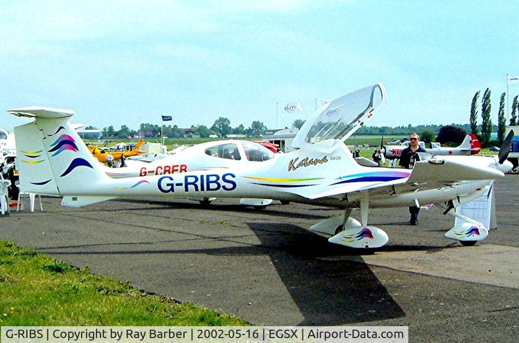 G-RIBS, 1996 Diamond DA-20A-1 Katana C/N 10143, Diamond DA.20-A1 Katana [10143] North Weald~G 16/05/2002. Became EC-KAH in 2007