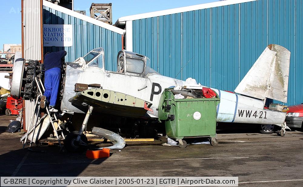 G-BZRE, 1953 Percival P-56 Provost T.1 C/N PAC/F/234, Ex: WW450 > 7688M > G-BZRE - Originally and currently in private hands in May 2001. De-registered as cancelled by the CAA February 2005.