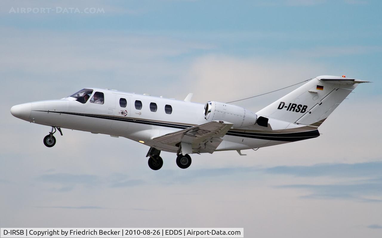 D-IRSB, 2001 Cessna 525 CitationJet CJ1 C/N 525-0476, departure from Stuttgart