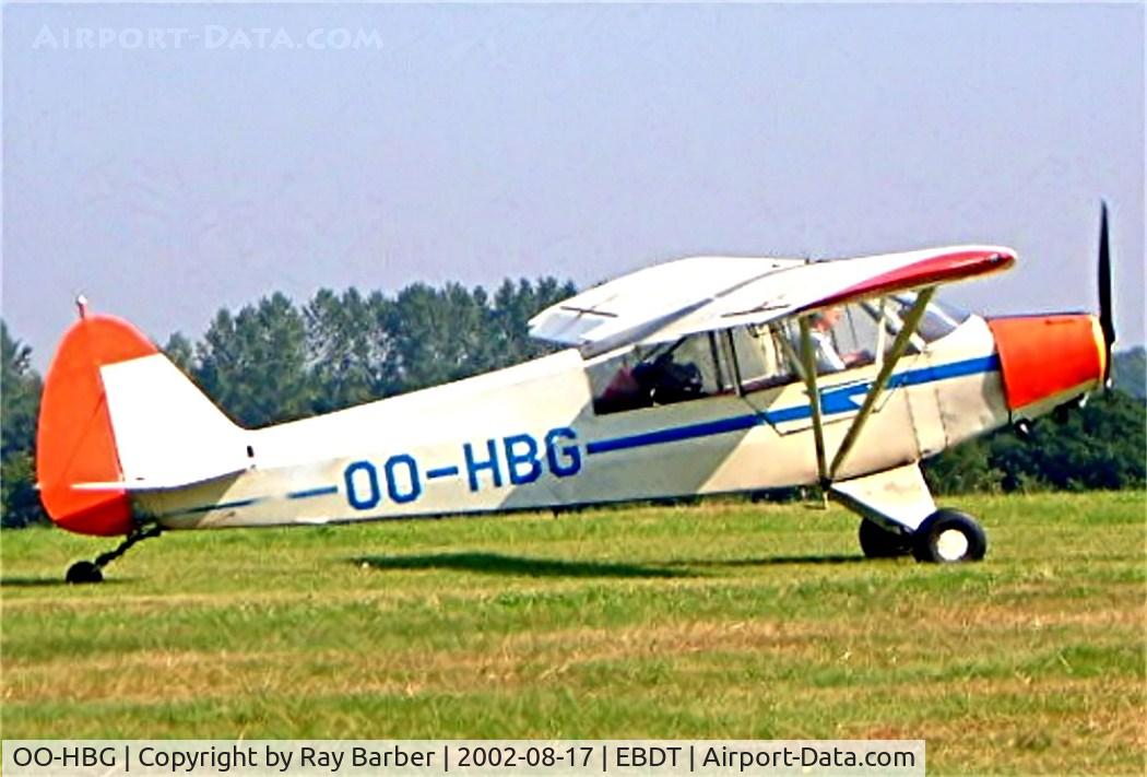 OO-HBG, Piper L-18C Super Cub (PA-18-95) C/N 18-3228, Piper PA-18-95 Super Cub [18-3228] Schaffen-Diest~OO 17/08/2002