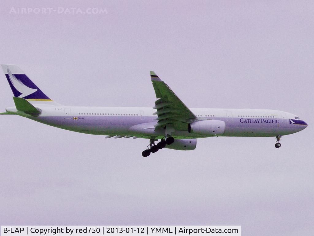 B-LAP, 2012 Airbus A330-343X C/N 1343, B-LAP approaching Rwy 16, YMML