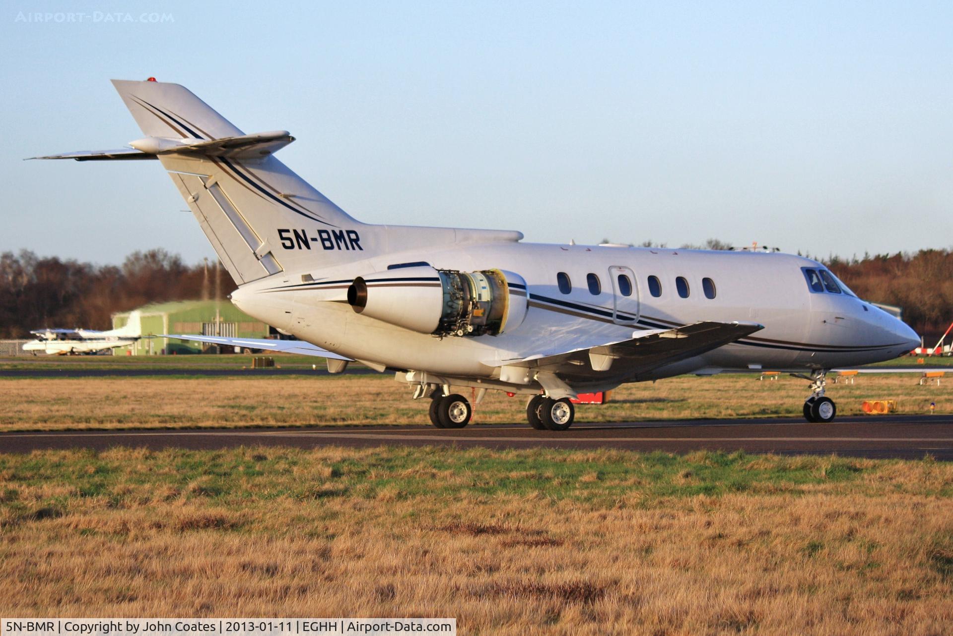 5N-BMR, 1994 British Aerospace BAe.125-800A C/N 258264, Taxies to JETS after engine running