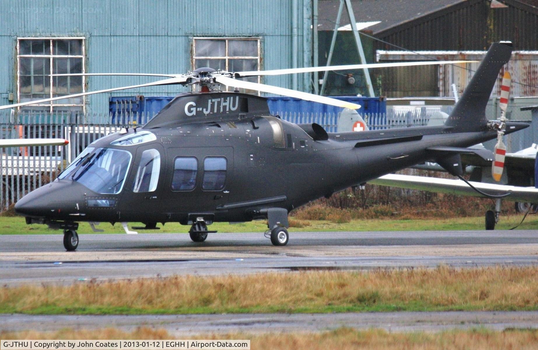 G-JTHU, 2012 AgustaWestland AW-109SP GrandNew C/N 22291, First visit on a wet day