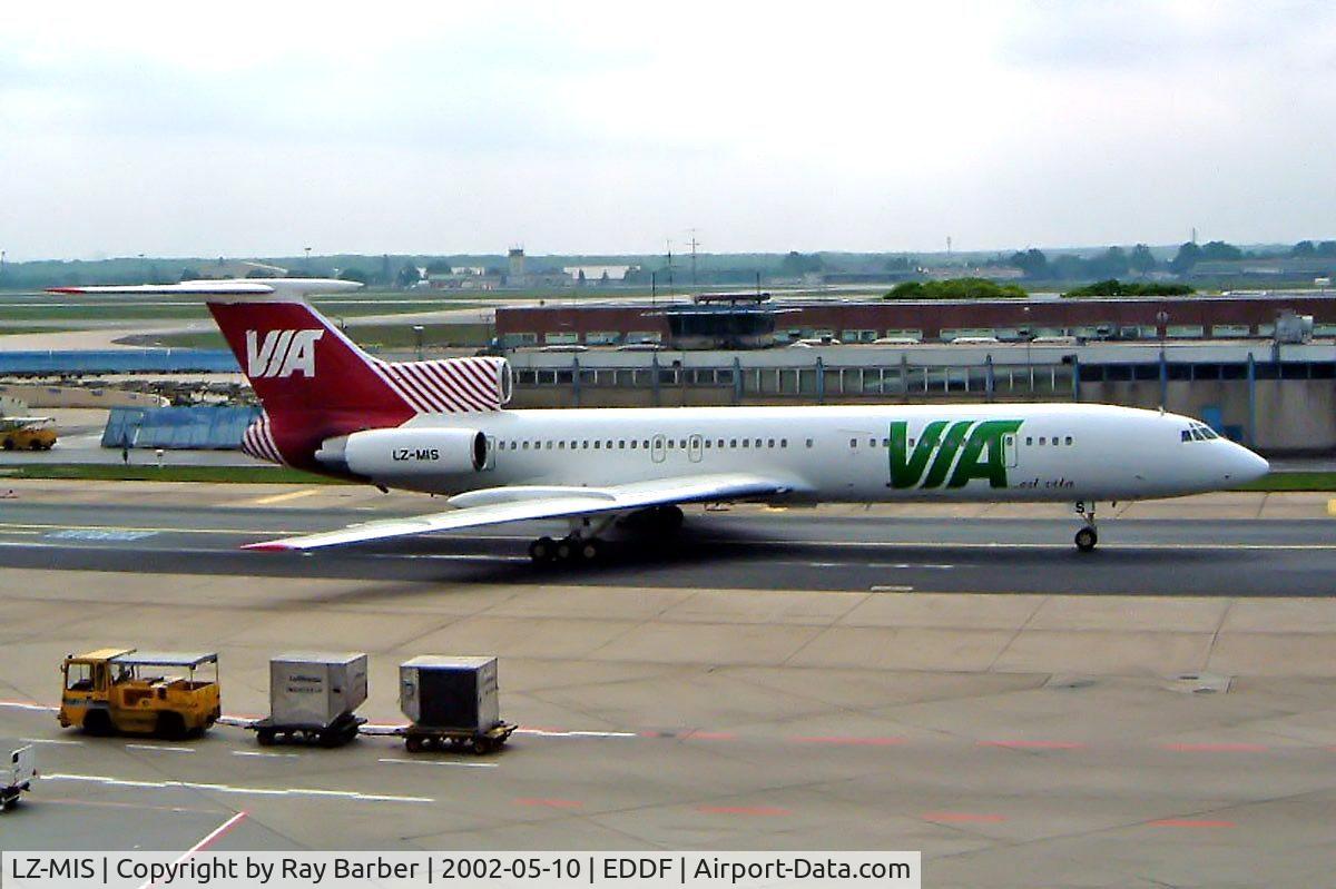 LZ-MIS, 1990 Tupolev Tu-154M C/N 90A863, Tupolev Tu-154M [90A-863] (VIA-Air VIA Bulgarian Airways) Frankfurt~D 10/05/2002