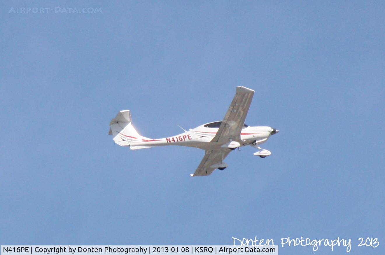 N416PE, Diamond DA-40 Diamond Star C/N 40.1124, Diamond Star (N416PE) departs Sarasota-Bradenton International Airport