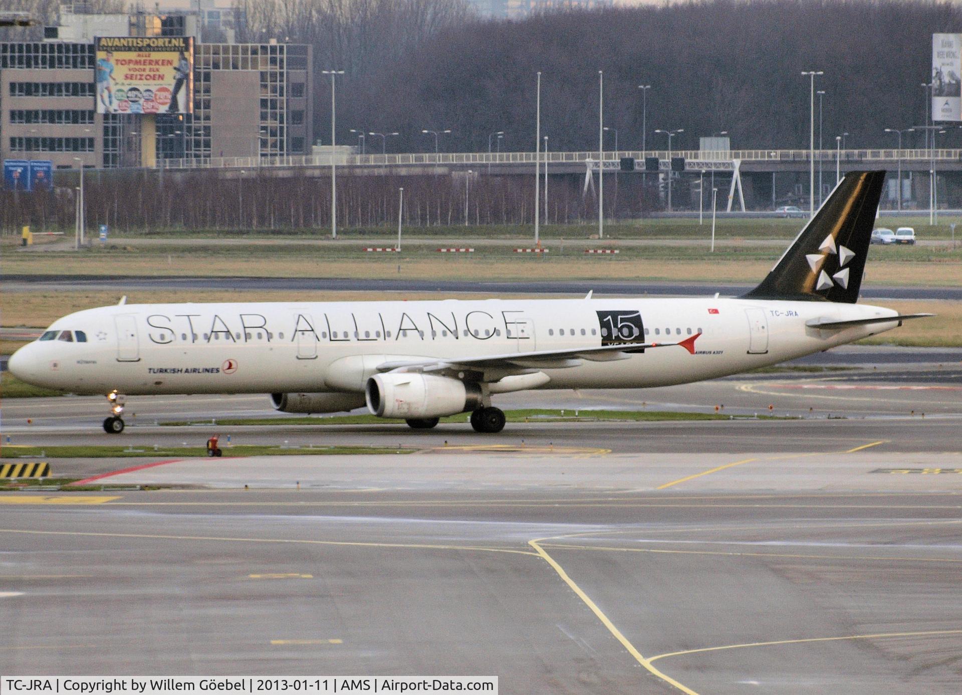 TC-JRA, 2006 Airbus A321-231 C/N 2823, Taxi to the gate of Schiphol Airport