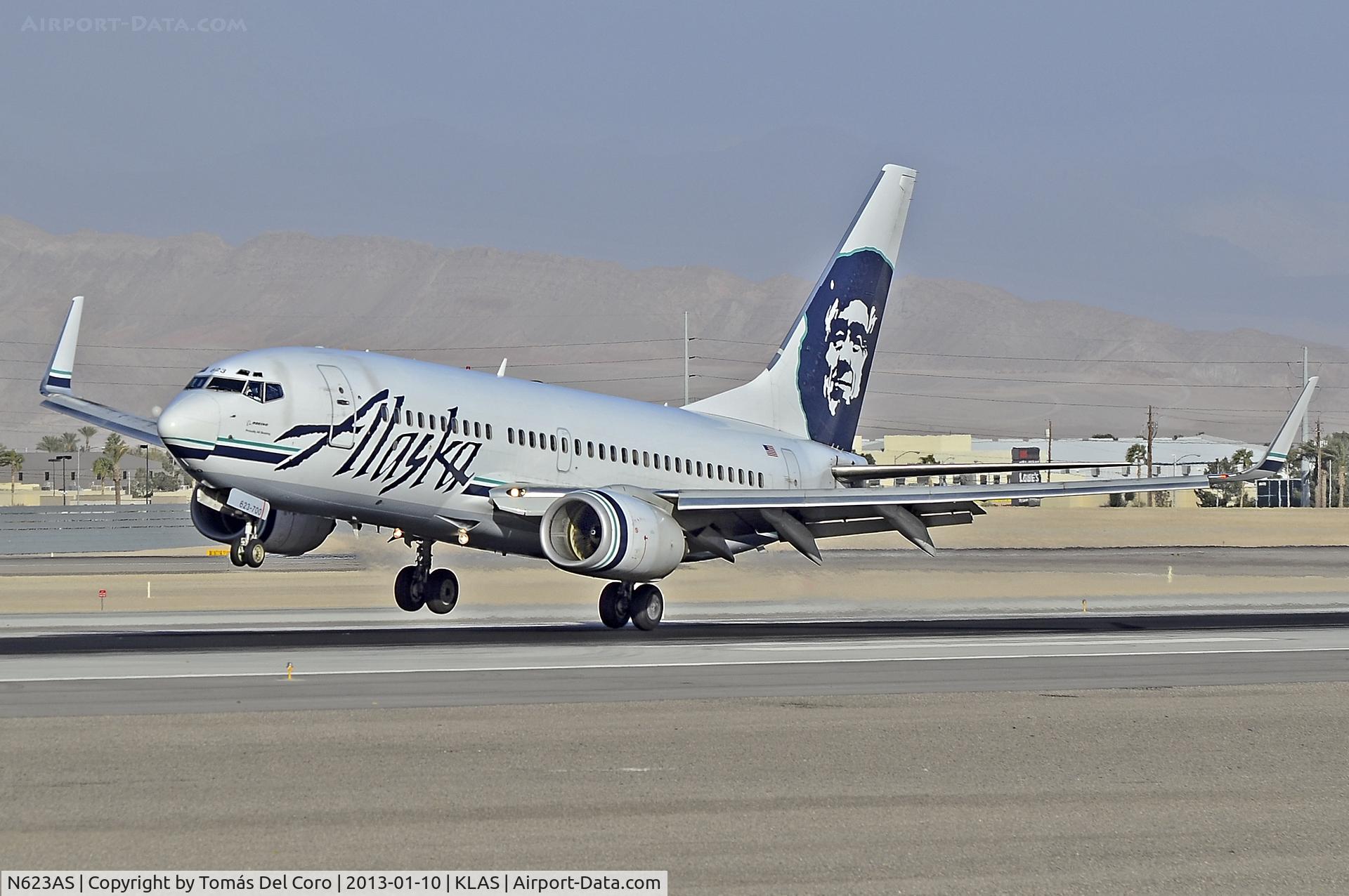 N623AS, 2000 Boeing 737-790 C/N 30166, N623AS Alaska Airlines 2000 Boeing 737-790 C/N 30166

- Las Vegas - McCarran International (LAS / KLAS)
USA - Nevada, January 10, 2013
Photo: Tomás Del Coro