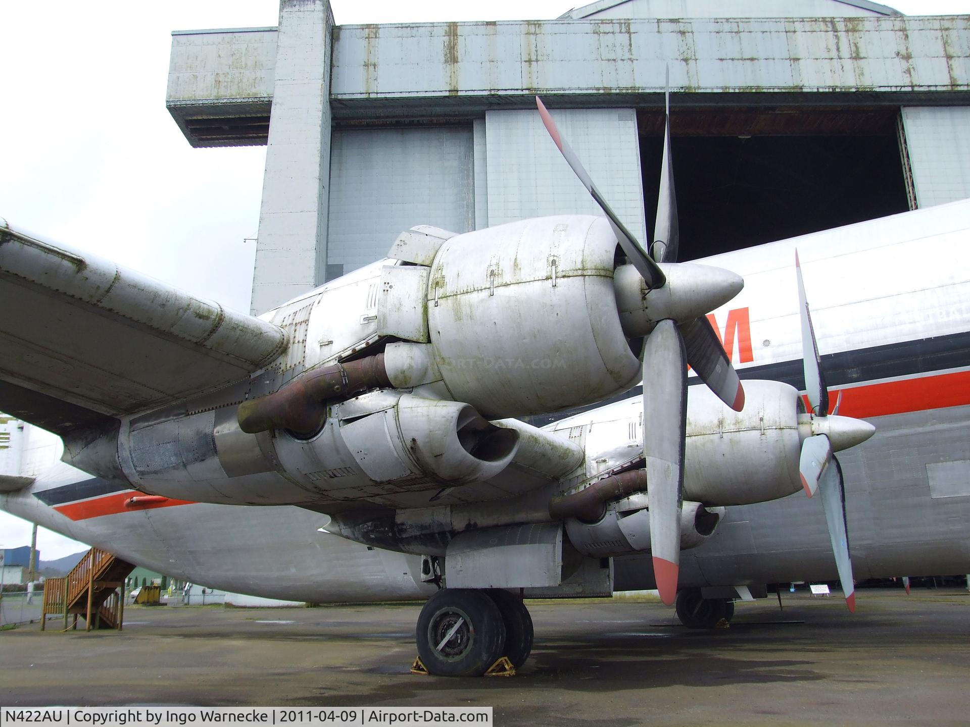 N422AU, 1949 Boeing 377MG C/N 15937, Boeing / Aero Spacelines 377MG Mini-Guppy at the Tillamook Air Museum, Tillamook OR