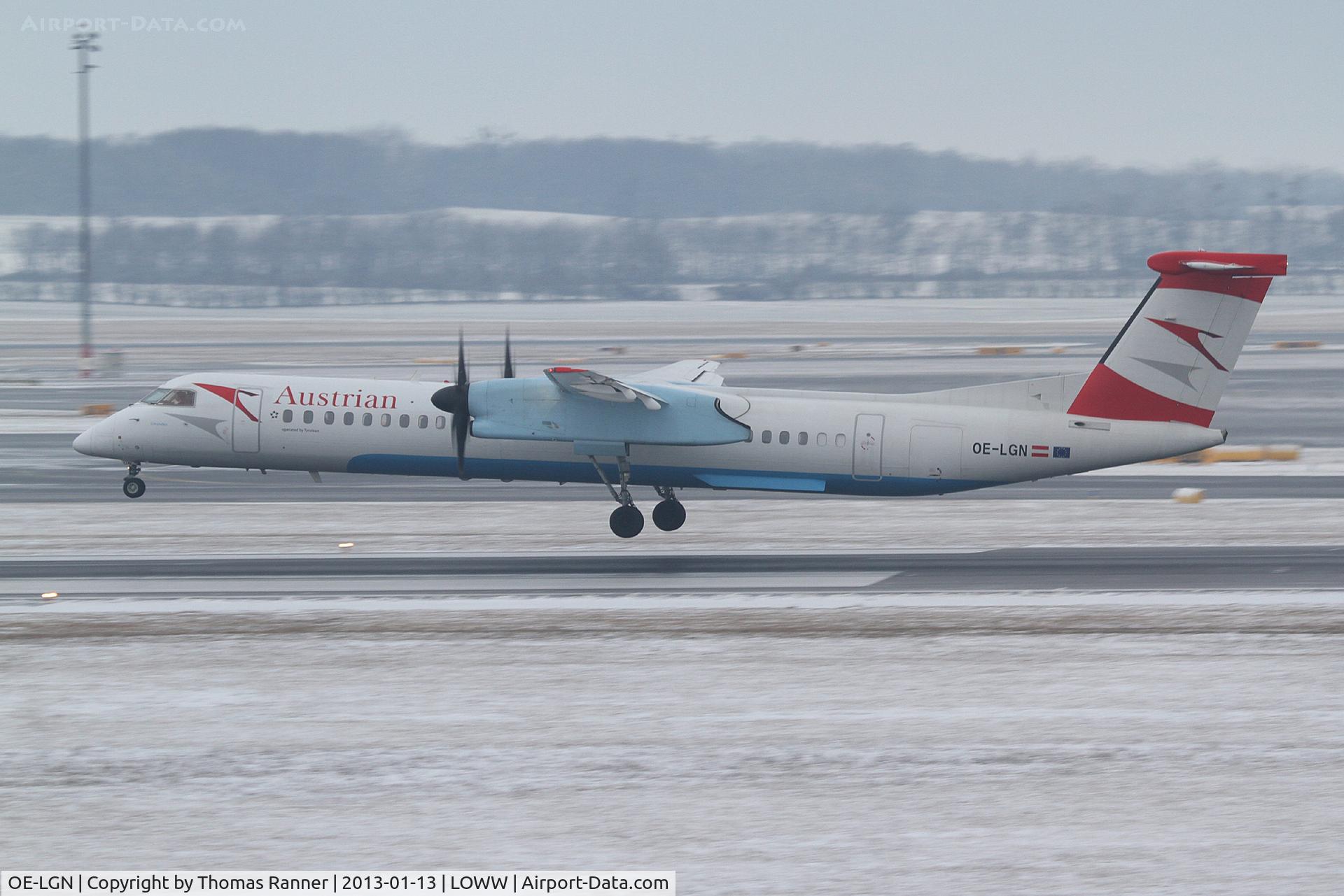OE-LGN, 2010 De Havilland Canada DHC-8-402Q Dash 8 C/N 4326, Austrian Airlines DHC-8