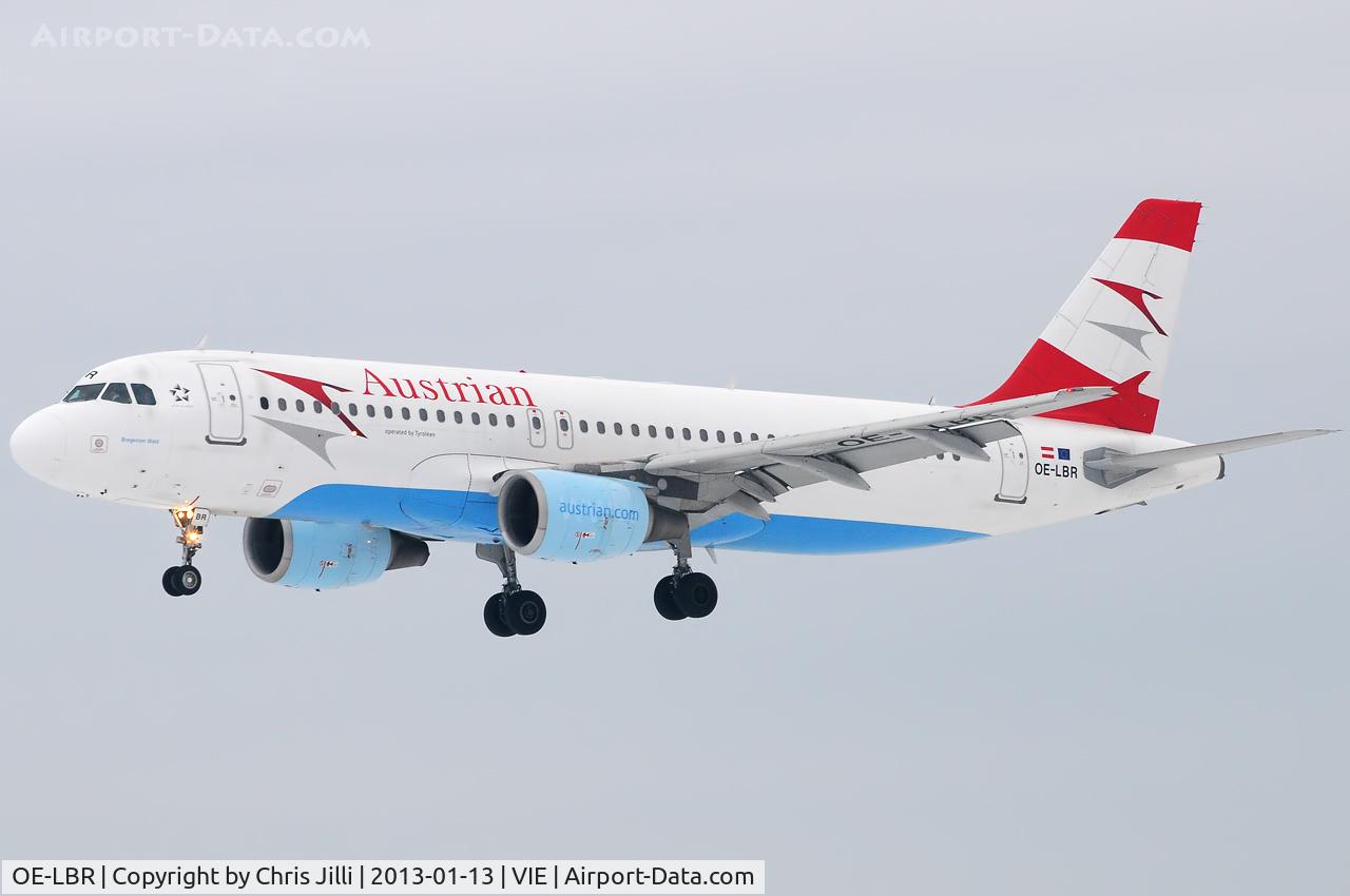 OE-LBR, 2000 Airbus A320-214 C/N 1150, Austrian Airlines